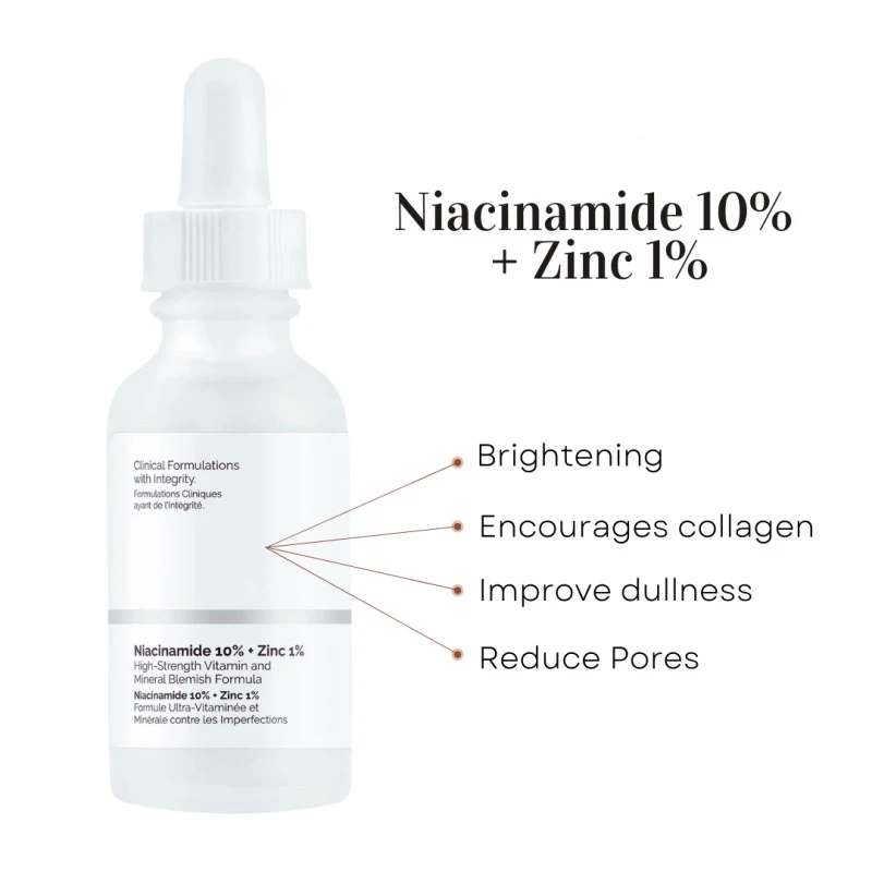 The Ordinary Niacinamide 10% + Zinc 1% (Batch code + barcode )